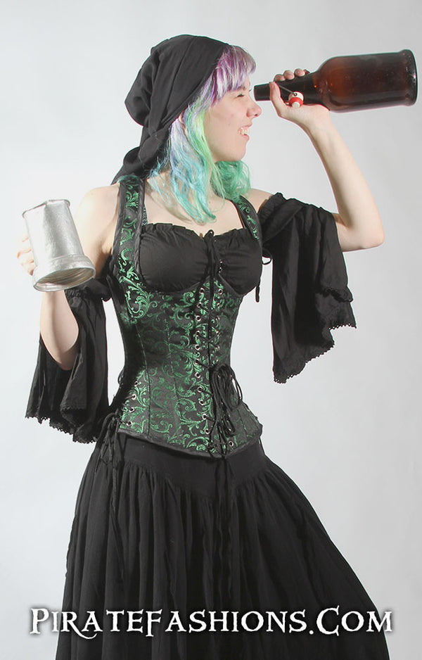 Corset, Bodices N Waist Cincher fer Lady Pirate N Wench - Pirate Fashions