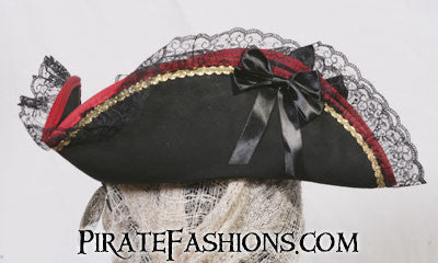 Lady Buccaneer Pirate Hat Side View