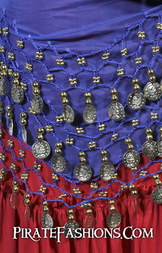 blue sash detail