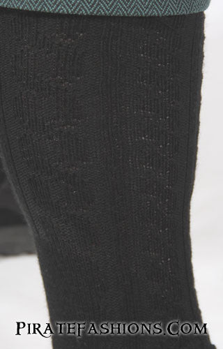 Kilt Socks in Pirate Black