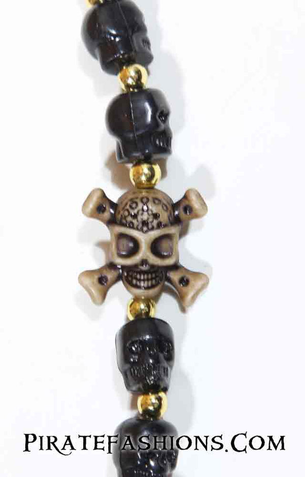 Pirate and Skull Medallions and Bobbling Pirate Beads for