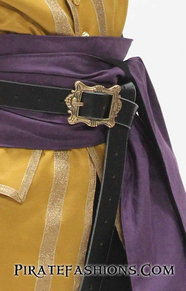 Pirate Wench's Leather 2-strap Warrior / Corset Belt -  Canada