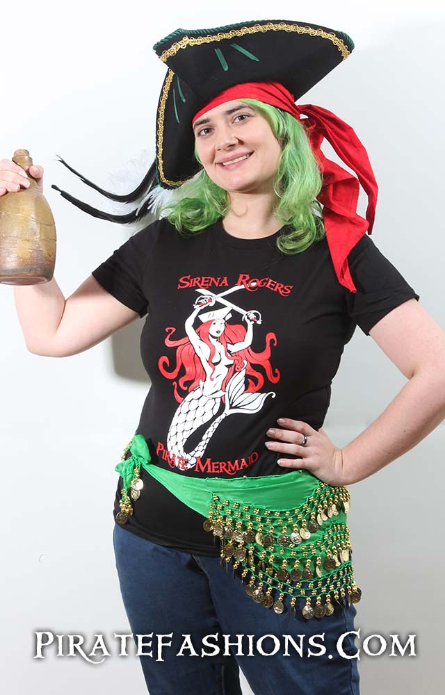 Pirate Mermaid Fitted Tee