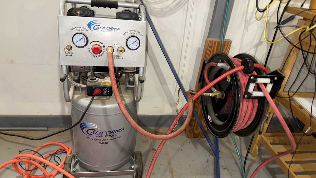 Air Compressor with Hose & Reel