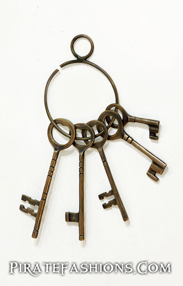 Jail Key Ring Loop Prison Key Ring - Pirate Fashions