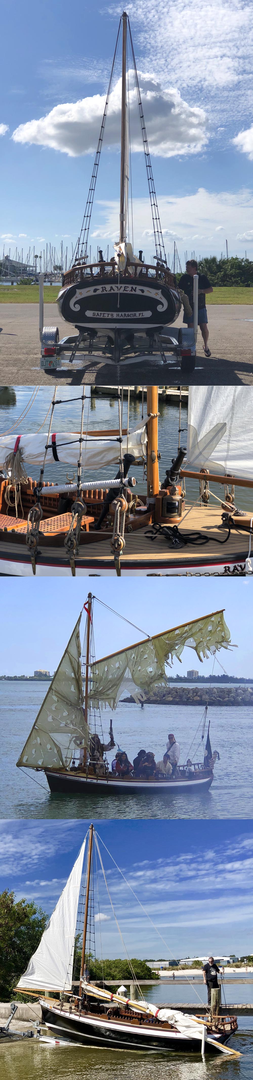 Raven Pirate Boat with Trailer