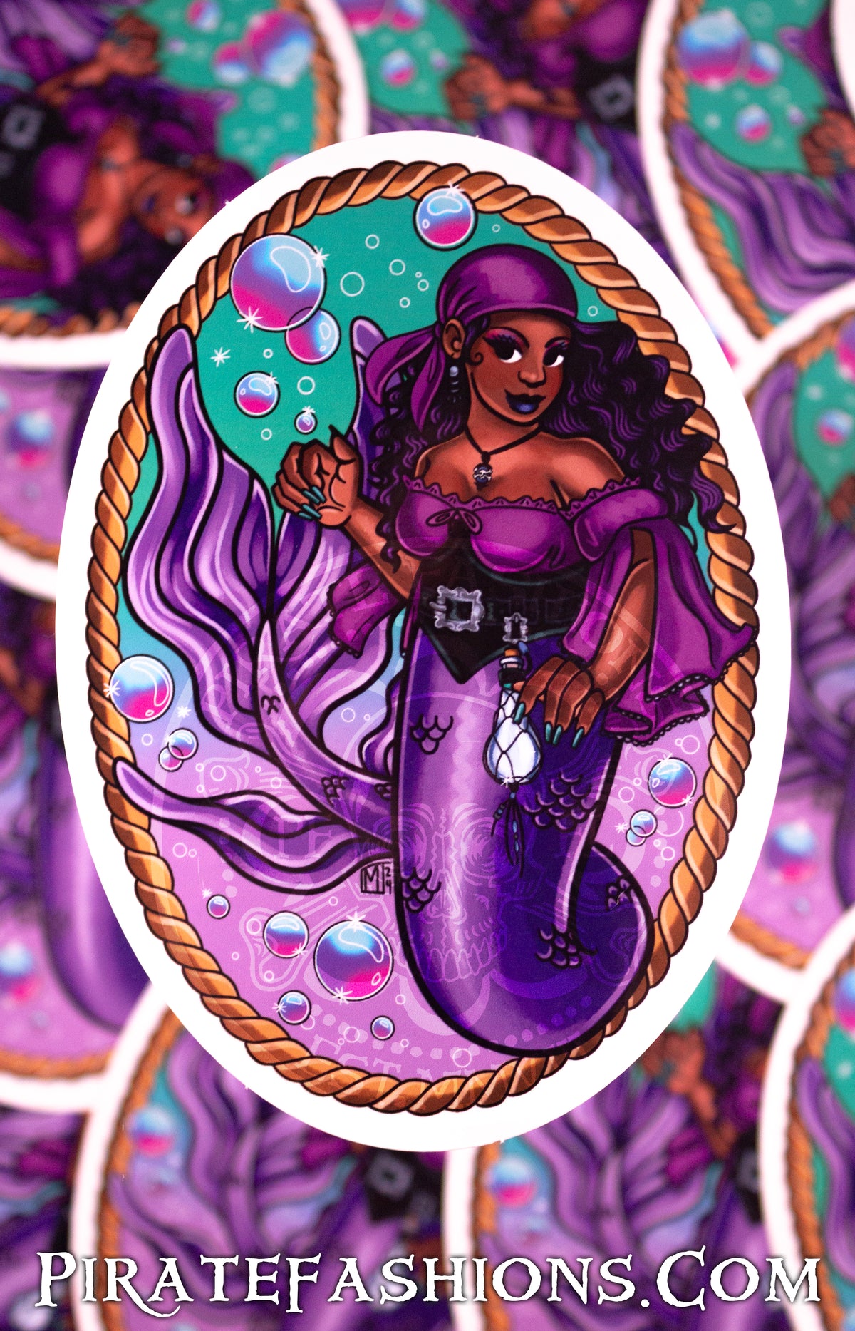 Agnes the Mermaid Vinyl Sticker
