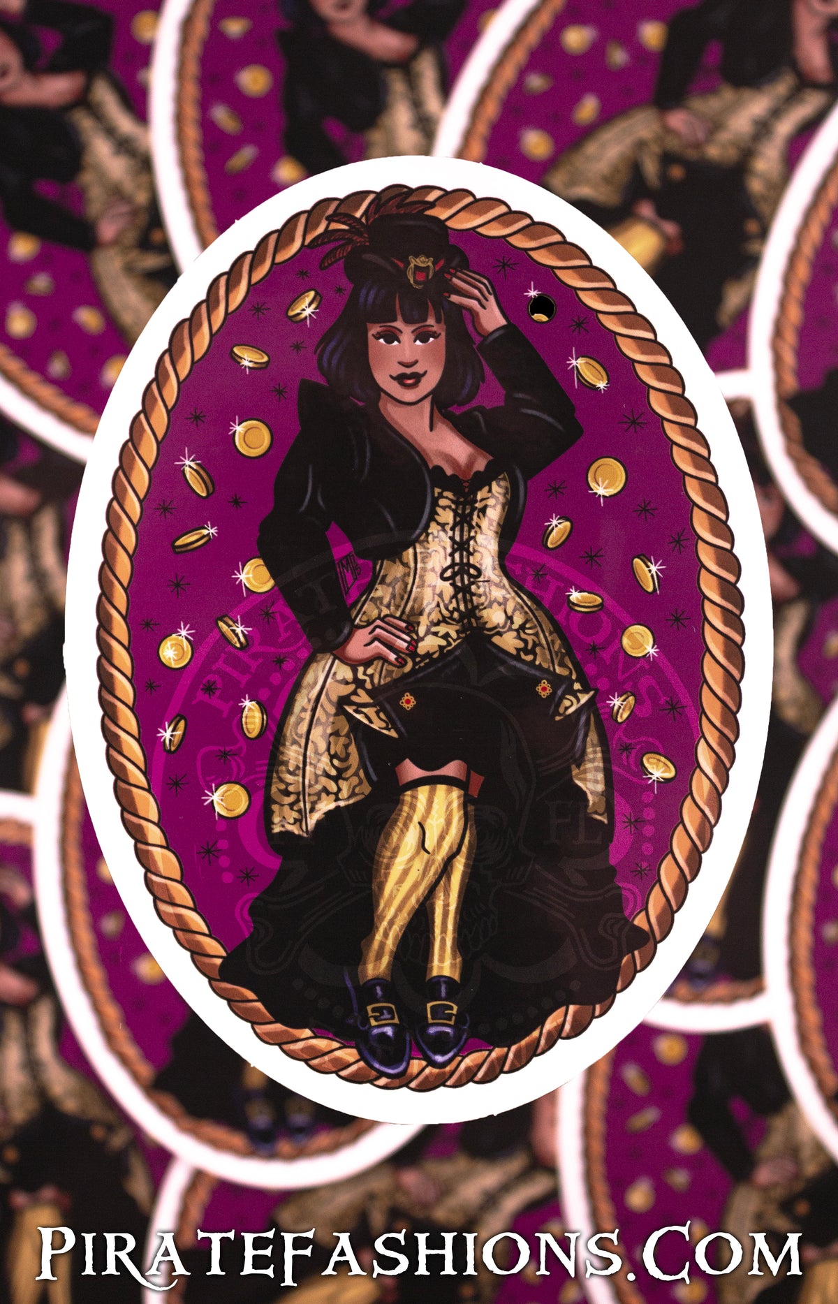 Pirate Queen Catharine Vinyl Sticker