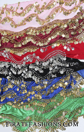 hip sash pink burgundy red black blue green
