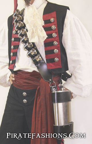 Front Pirate Flask Baldric