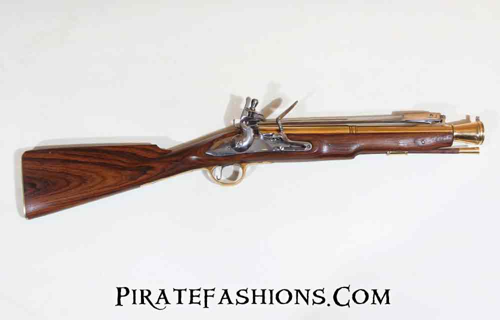 Blunderbuss with Spring Bayonet (Black Powder) - Pirate Fashions