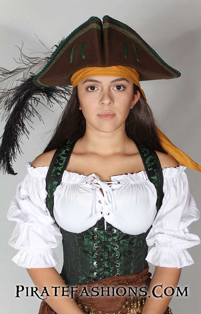 Pirate Captains Tricorn Hat - Pirate Fashions