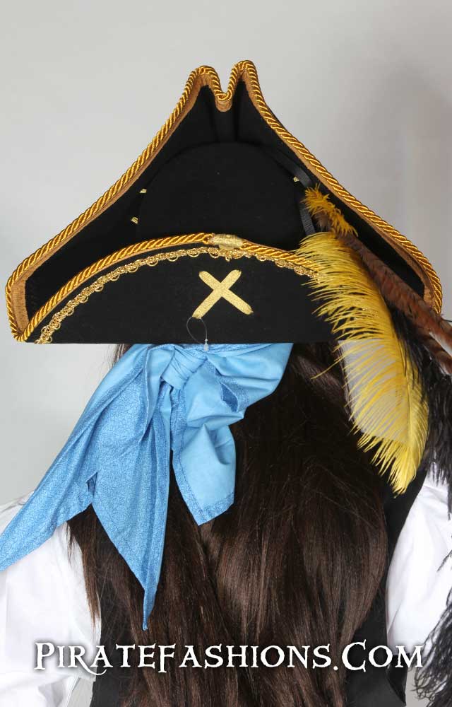 Pirate Captains Tricorn Hat - Pirate Fashions