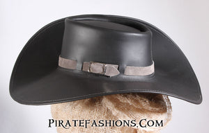 Leather Cavalier Hat 