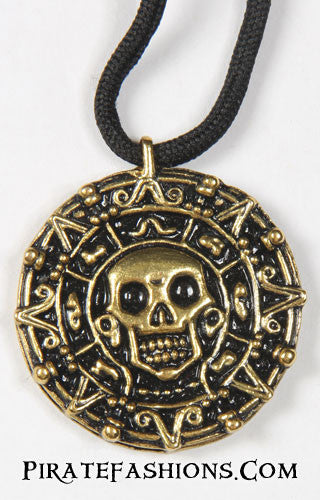 Front View POTC Cursed Coin Pendant