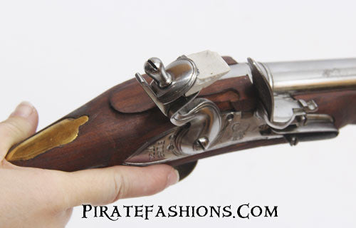 british heavy dragoon pistol top view