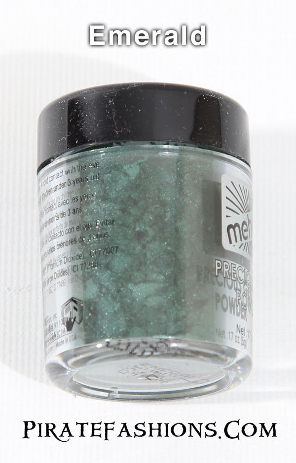 Mehron Precious Gem Powder – Jade, Glänzendes Lockermake-up Für Gesicht & Körper