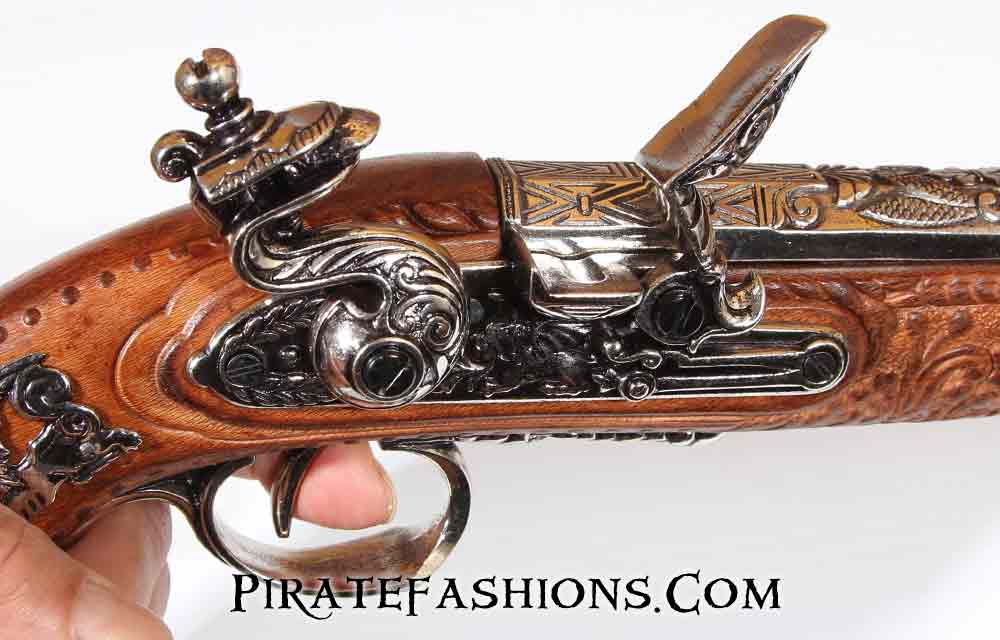 Pirate Airsoft Dueling Flintlock Pistol - Pirate Fashions