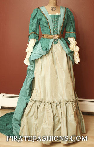 1680's Pirate Silk Gown