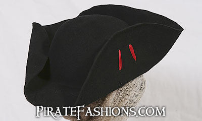 bosun pirate tricorn hat side view