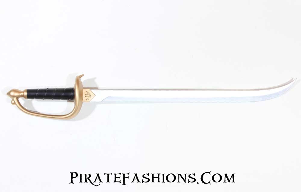 Pirate Sword with Metal Hook, Sharp Blade & Sheath 41 NIB