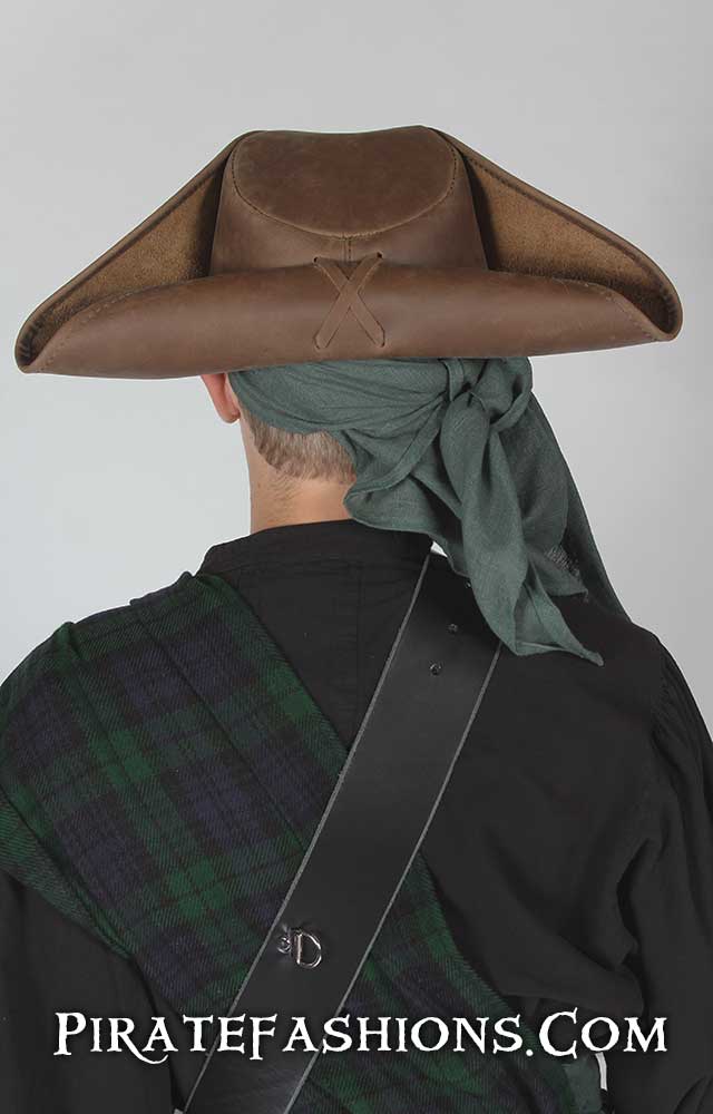 Leather Tricorn Hat