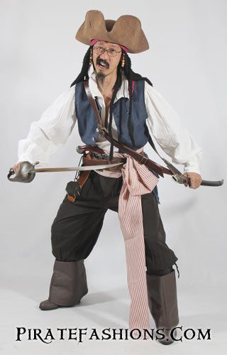 Complete Captain Jack Sparrow Outfit