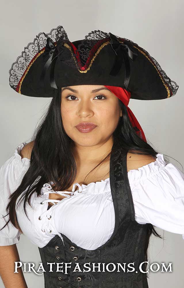 Lady Buccaneer Pirate Hat Pirate Fashions - Main Image
