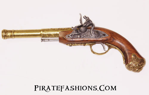 Left Handed Queen Anne Flintlock Pistol (Non-Firing Replica)