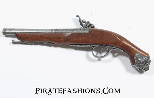 pirate flintlock pistol reverse view