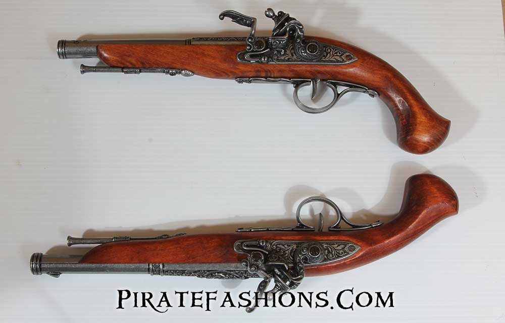Pirate 18th Century Flintlock Blunderbuss Pistol Gray 