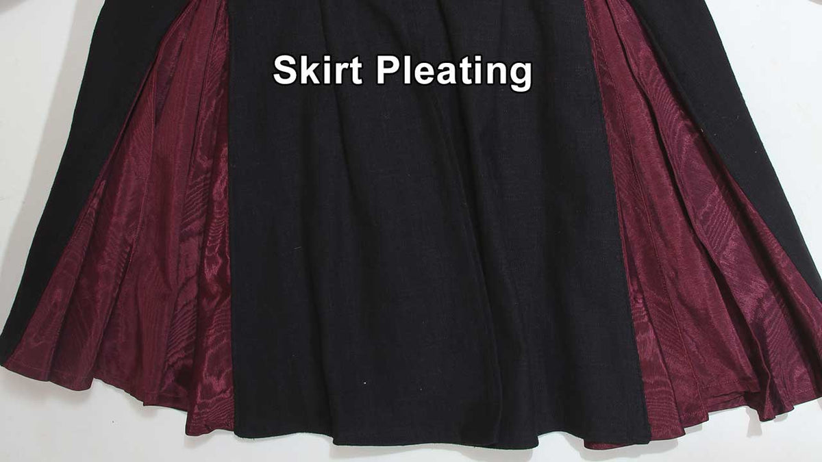 Modular Coat Skirt Pleating