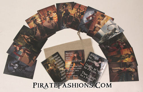 Hot Pirate Babe Postcard Set