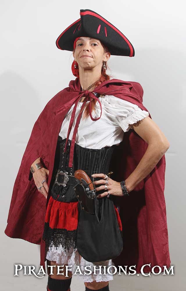 Red Lady Pirate Captain - Pirate Fashions