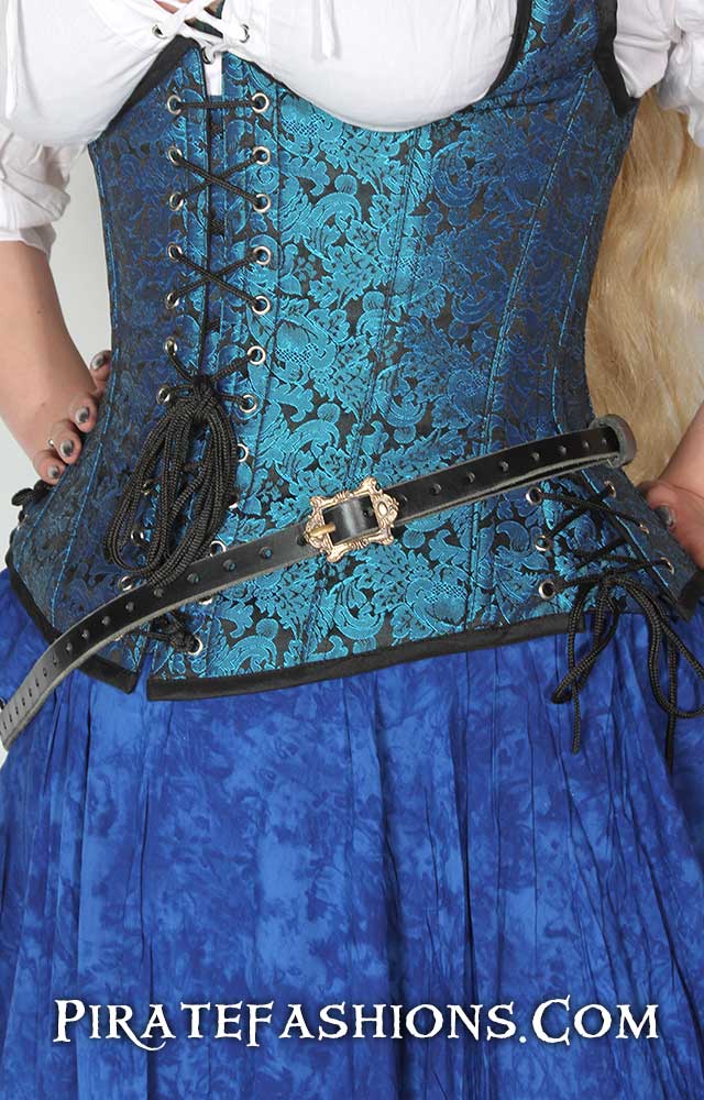 Pirate Wench's Leather 2-strap Warrior / Corset Belt 