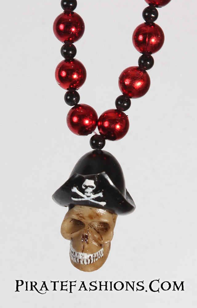 Pirate Skull with Hat Specialty Bead - Pirate Fashions