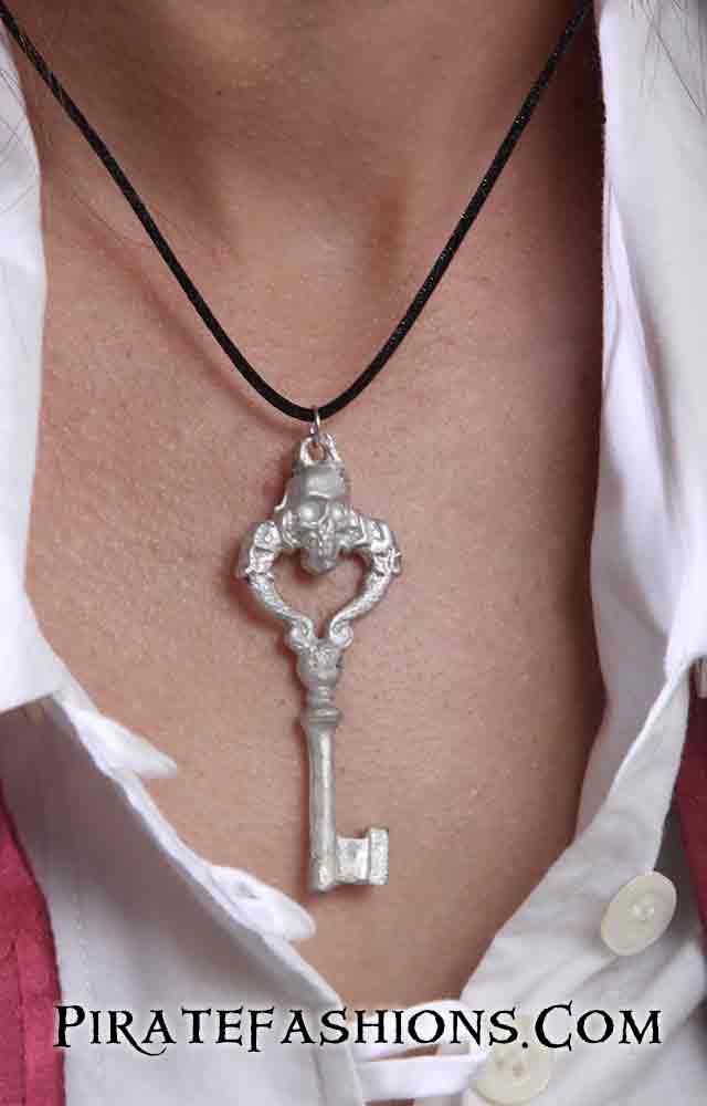 Pirate Treasure Key Necklace - Pirate Fashions