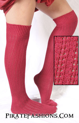 Red Over-the-knee Socks