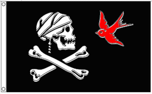 FLAGHUB 60X90 90X150cm Jolly Roger Skull Bone With Double Blades Pirate  Flag For Decoration