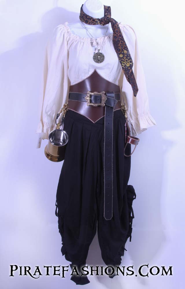 Leather Waist Cincher Pirate Fashions