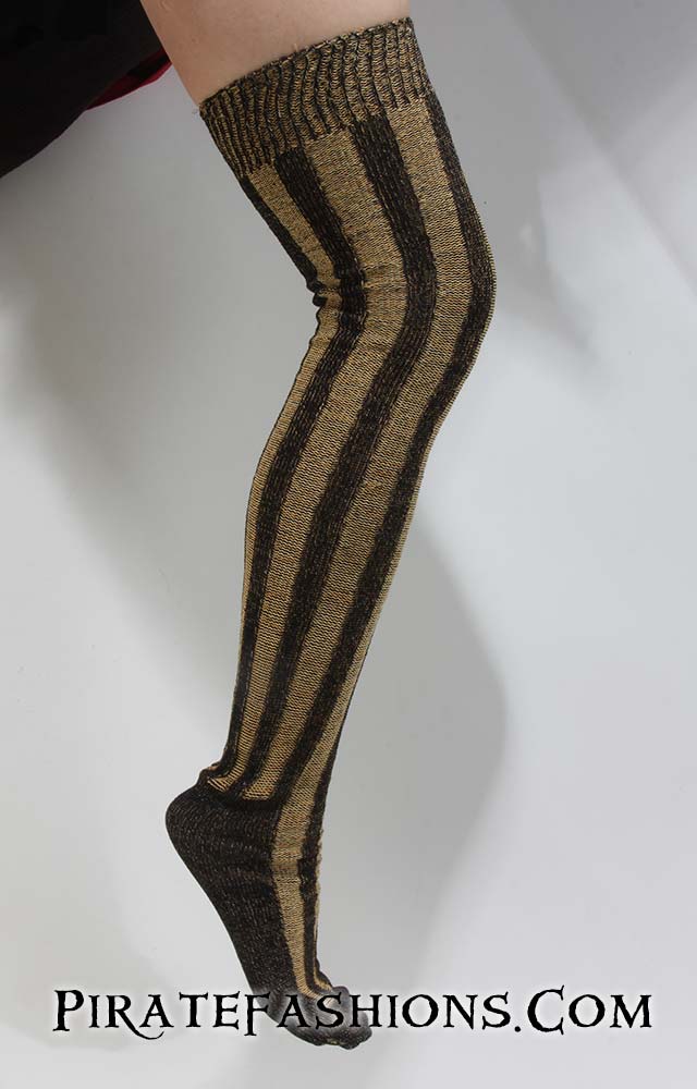 Striped Pirate Knee Socks